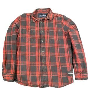 Calvin Klein Red and Black Checkered Shirt